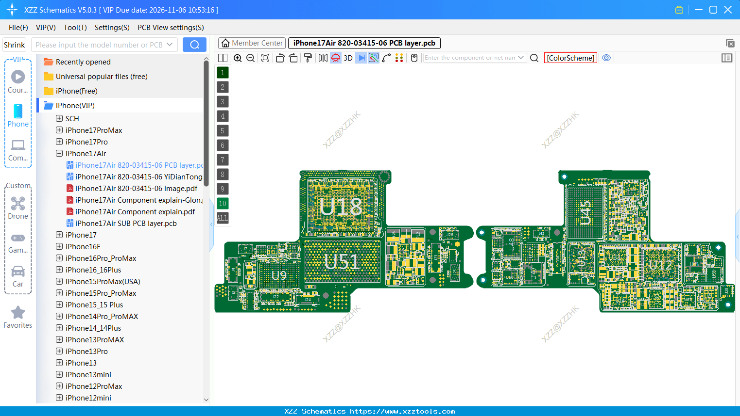 IPhone17Air 820-03415-06 PCB Layer